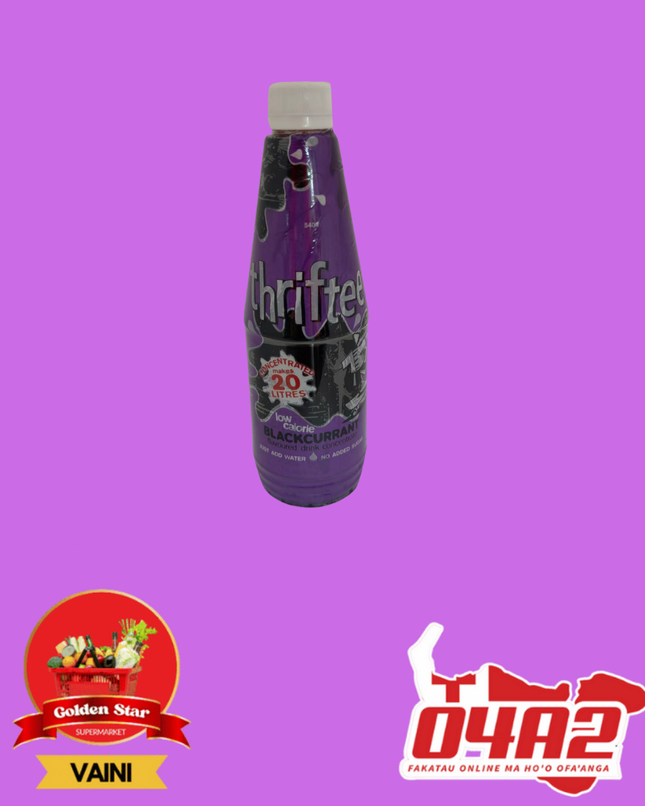 Thriftee Cordial-Grape Flavour(Hina Kotiolo Kalepi) - "PICK UP FROM GOLDEN STAR, VAINI TONGATAPU”