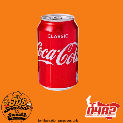Coke 330ml - “PICK UP FROM JD’s SNACKBAR N SWEETZ, VUNA WHARF HAHAKE BUS STATION"
