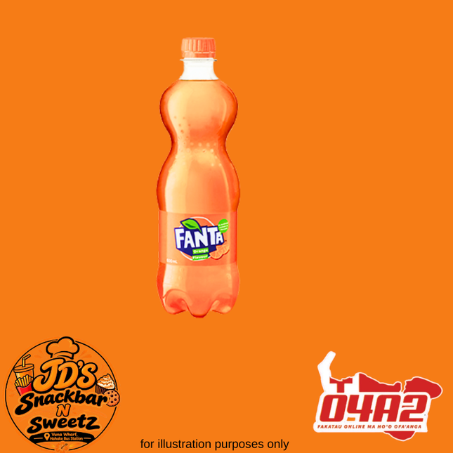 Fanta 600ml - “PICK UP FROM JD’s SNACKBAR N SWEETZ, VUNA WHARF HAHAKE BUS STATION"