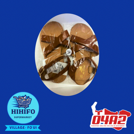 Brown Girls Shoes (Senitolo Melomelo) - PICK UP FROM HIHIFO SUPERMARKET, FO'UI"