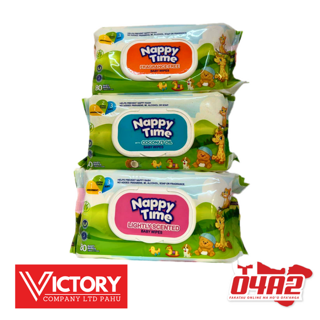 Nappy Time Wipes - "PICK UP FROM VICTORY SUPERMARKET & WHOLESALE, PAHU"