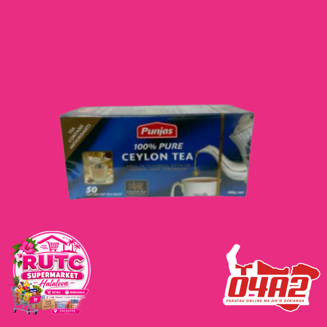 Punjas Ceylon Tea 50g - “PICK UP FROM RUTC SUPERMARKET, HALALEVA”