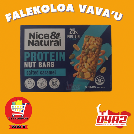 Nice & Natural Protein Nut Bars - "PICK UP FROM Z&F HANGA KI POUONO, NEIAFU VAVA'U"