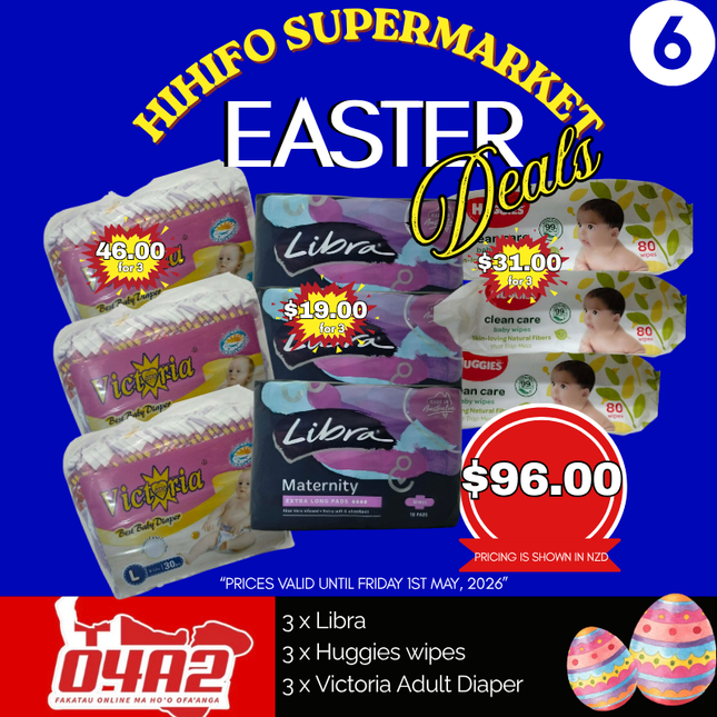 🐣Easter Deal #6 - “PICK UP FROM HIHIFO SUPERMARKET IN FO’UI”