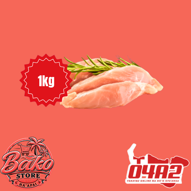 Boneless Chicken 1kg - “PICK UP AT BAKO STORE IN PANGAI OR HIHIFO HA’APAI BRANCHES”