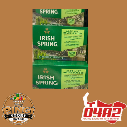 Irish Spring Soap - "PICK UP FROM PINGI STORE, HA'APAI"
