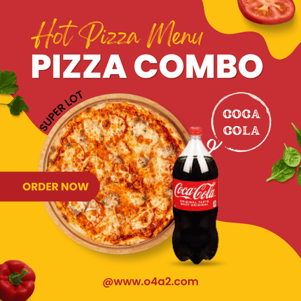 Super Lot (King Size) & Bottle Coke Drink 2L - "PICK UP FROM HOT PIZZA AT TAUFA'AHAU VILLAGE"
