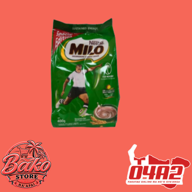 Milo 400g - “PICK UP AT BAKO STORE IN PANGAI OR HIHIFO HA’APAI BRANCHES”