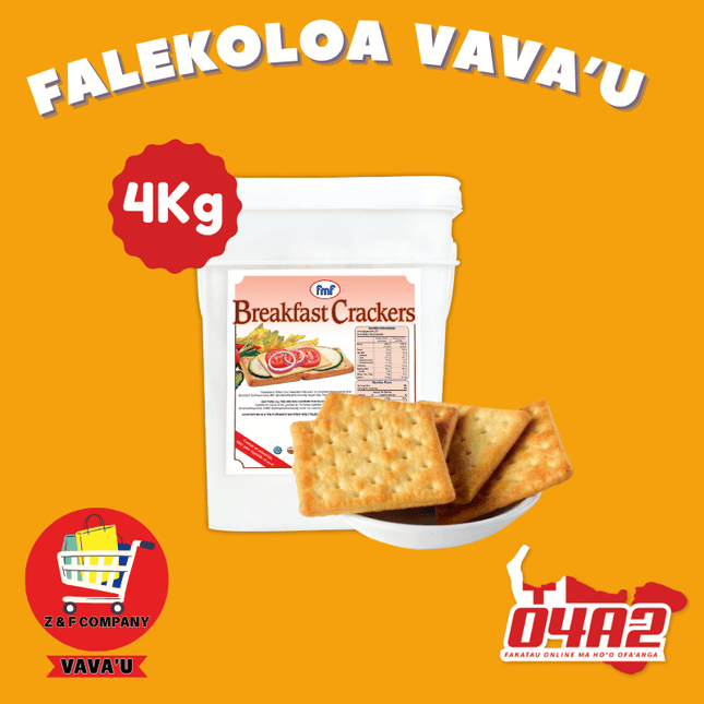 Breakfast Crackers 4Kg - "PICK UP FROM Z&F HANGA KI POUONO, NEIAFU VAVA'U"