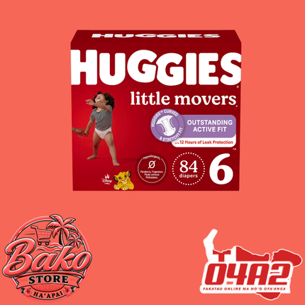 Huggies Size 6 - “PICK UP AT BAKO STORE IN PANGAI OR HIHIFO HA’APAI BRANCHES”