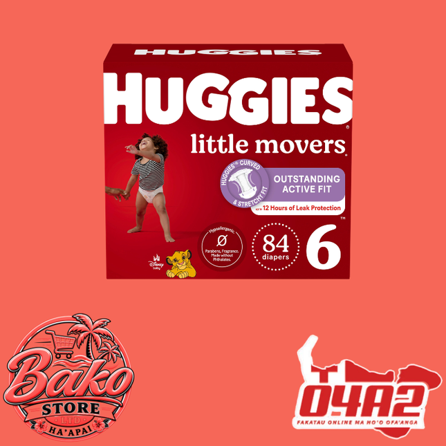 Huggies Size 6 - “PICK UP AT BAKO STORE IN PANGAI OR HIHIFO HA’APAI BRANCHES”
