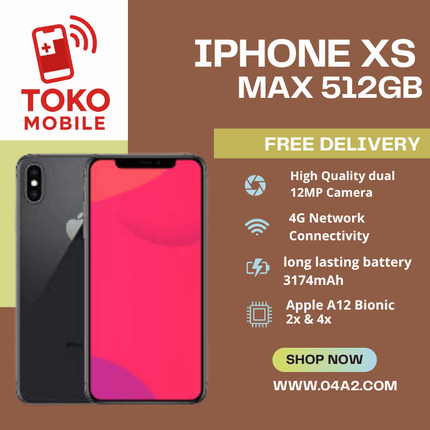 iPhone XS Max 512GB - “Free Delivery by Toko Mobile”