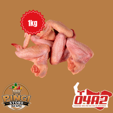 Chicken Wings 1Kg - “PICK UP FROM PINGI STORE, HA’APAI”