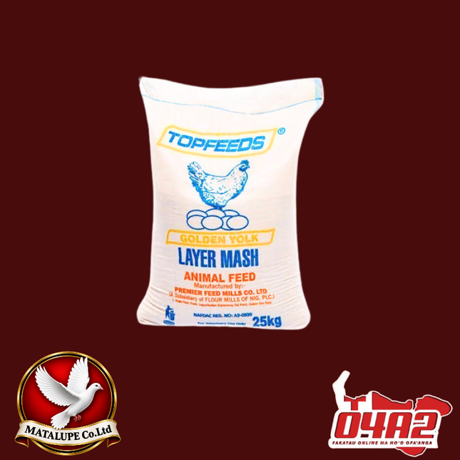 Main Feed Phase 1 Layer 25kg - “PICK UP FROM MATALUPE COMPANY LTD MAILETAHA NUKUALOFA”