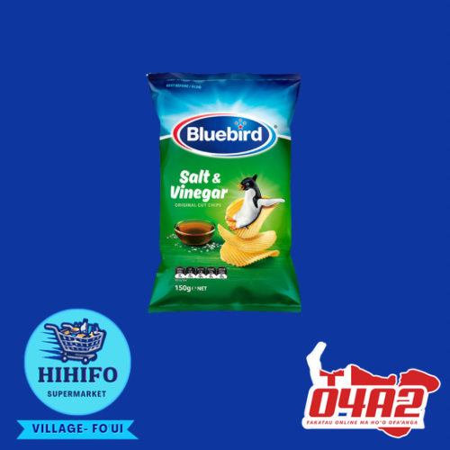Bluebird- Salt & Vinegar 150g - PICK UP FROM HIHIFO SUPERMARKET, FO'UI"