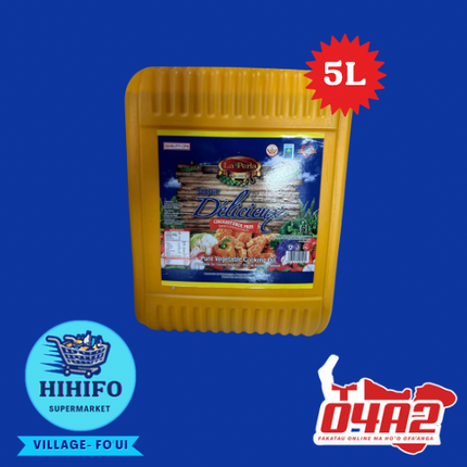 Cooking Oil 5L - PICK UP FROM HIHIFO SUPERMARKET, FO'UI"