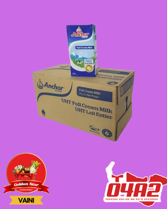 Puha Anchor Milk (Box of Milk 12 ILtrs)  - “PICK UP FROM GOLDEN STAR, VAINI”
