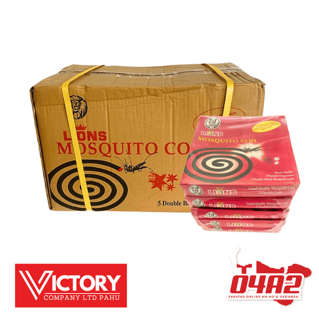 Lions Mosquito Coils Full Box - "PICK UP FROM VICTORY SUPERMARKET & WHOLESALE, PAHU"