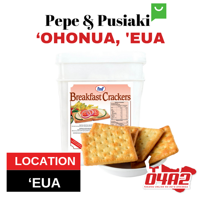 FmF Breakfast Cracker Punja 5kg - "PICK UP FROM PEPE & PUSIAKI, 'OHONUA, 'EUA"