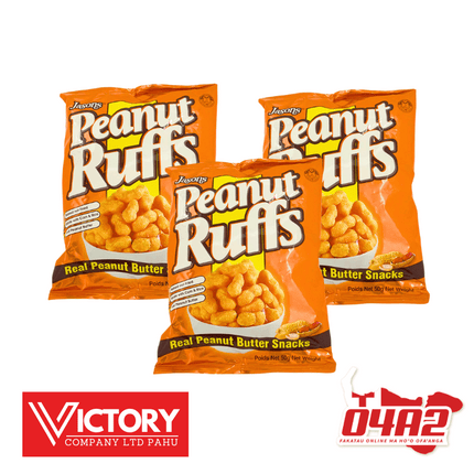 Peanut Ruffs 50g 3 for $8 - "PICK UP FROM VICTORY SUPERMARKET & WHOLESALE, PAHU"