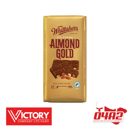 Whittakers Almond Gold - "PICK UP FROM VICTORY SUPERMARKET & WHOLESALE, PAHU"