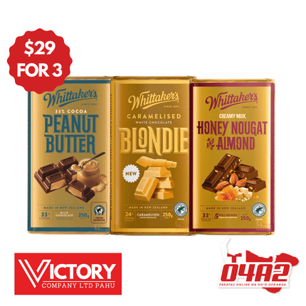 Triple Whittakers Chocolate - "PICK UP FROM VICTORY SUPERMARKET & WHOLESALE, PAHU"