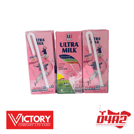 Ultra Milk Strawberry Flavor - "PICK UP FROM VICTORY SUPERMARKET & WHOLESALE, PAHU"