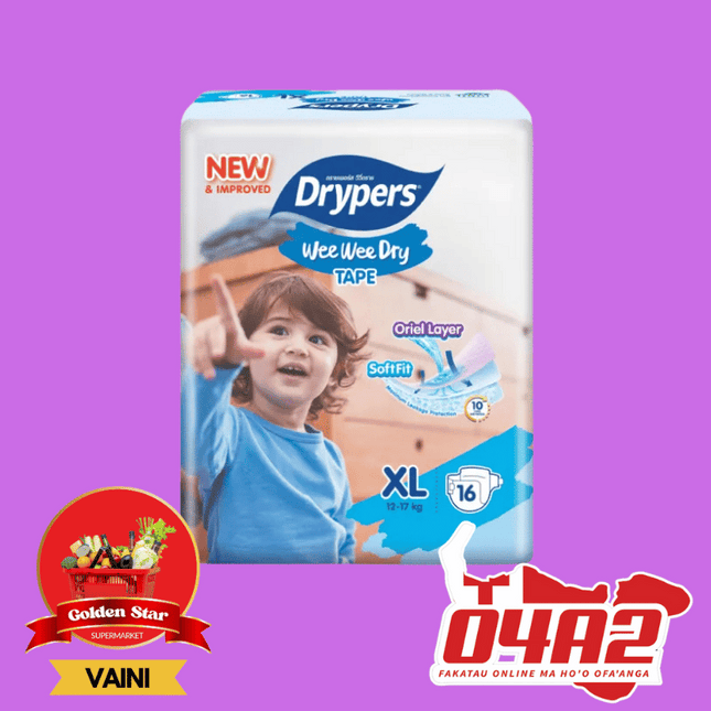 Drypers Baby Diaper Medium - "PICK UP FROM GOLDEN STAR, VAINI TONGATAPU"