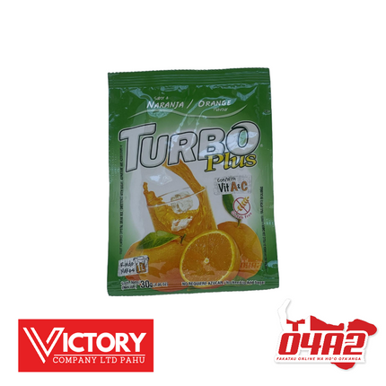 Turbo Plus Orange Flavor - "PICK UP FROM VICTORY SUPERMARKET & WHOLESALE, PAHU"