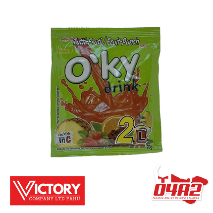 O'ky Drink Fruit Punch Flavor 2L - "PICK UP FROM VICTORY SUPERMARKET & WHOLESALE, PAHU"