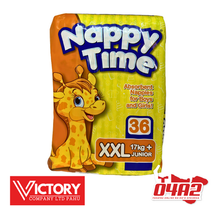 Nappy Time Diaper XXL - "PICK UP FROM VICTORY SUPERMARKET & WHOLESALE, PAHU"