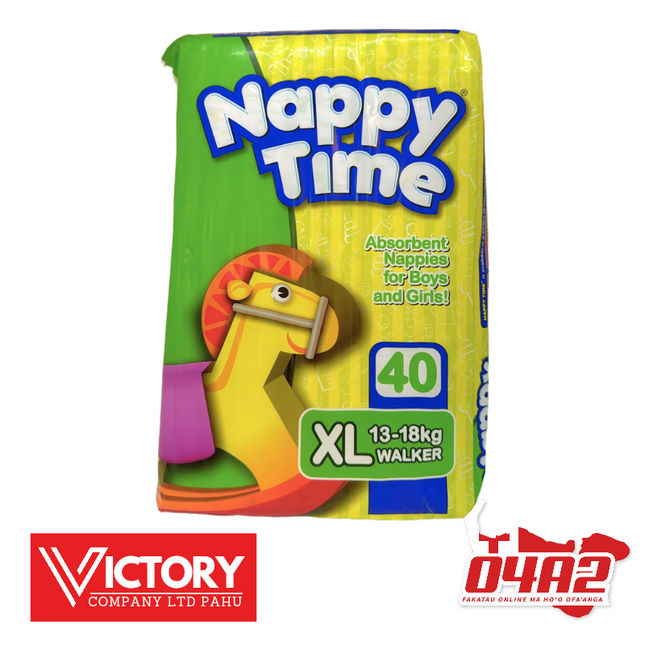 Nappy Time Diaper XL - "PICK UP FROM VICTORY SUPERMARKET & WHOLESALE, PAHU"