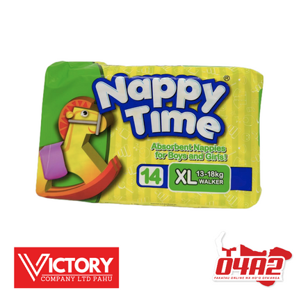 Nappy Time Diaper XL - "PICK UP FROM VICTORY SUPERMARKET & WHOLESALE, PAHU"