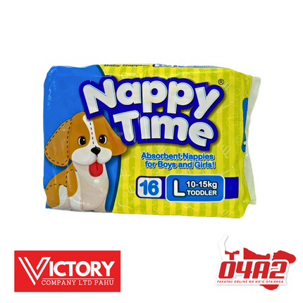 Nappy Time Diaper Large - "PICK UP FROM VICTORY SUPERMARKET & WHOLESALE, PAHU"