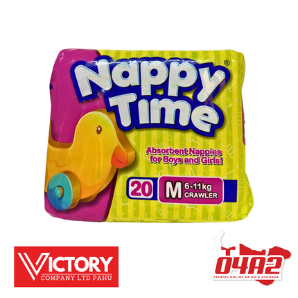 Nappy Time Diaper Medium 6-11kg - "PICK UP FROM VICTORY SUPERMARKET & WHOLESALE, PAHU"