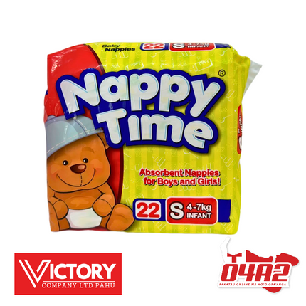 Nappy Time Diaper Small 4-7kg - "PICK UP FROM VICTORY SUPERMARKET & WHOLESALE, PAHU"