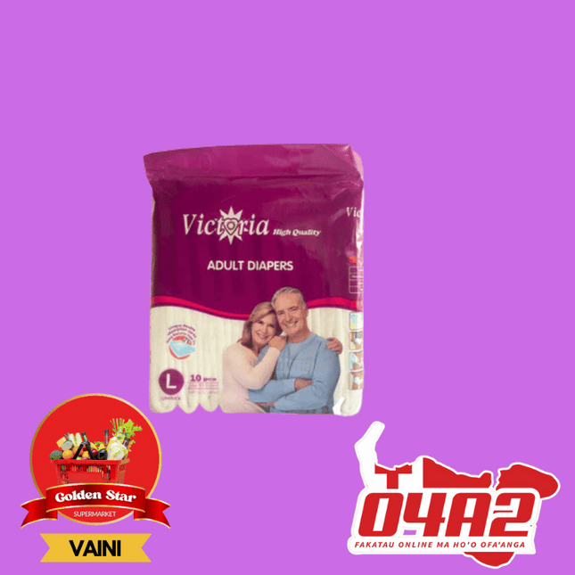 Victoria Adults Diaper Xtra Large - "PICK UP FROM GOLDEN STAR, VAINI TONGATAPU"