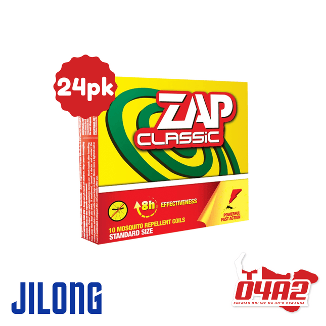 Zap Mosquito Coil Classic - 24PACK - "PICK UP FROM JILONG WHOLESALE AT HA'AMOKO"