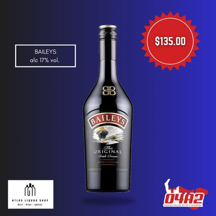 Baileys 21+ ONLY - "PICK UP FROM ATLAS LIQUOR, HA'ATEIHO"