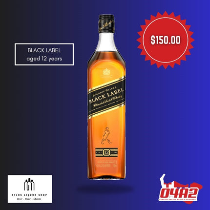 Johnny Walker Black Label 21+ ONLY - "PICK UP FROM ATLAS LIQUOR, HA'ATEIHO"