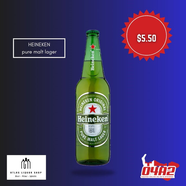 Heineken 21+ ONLY - "PICK UP FROM ATLAS LIQUOR, HA'ATEIHO"