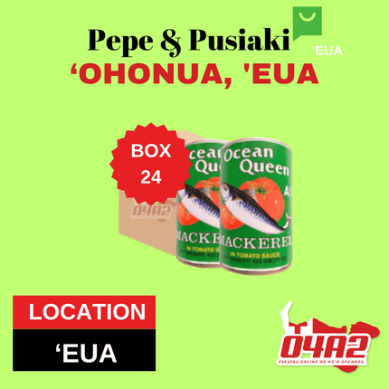 Ocean Queen Box 24 - "PICK UP FROM PEPE & PUSIAKI, 'OHONUA, 'EUA"