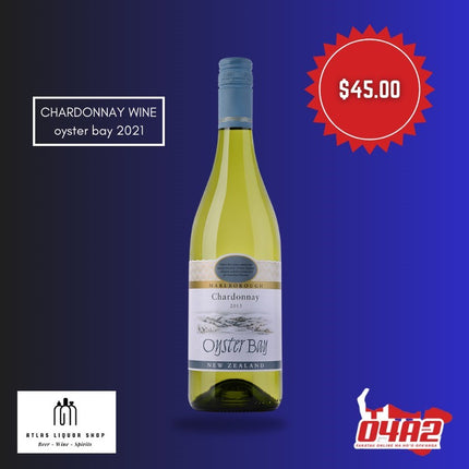 Oyster Bay Chardonnay 21+ ONLY - "PICK UP FROM ATLAS LIQUOR, HA'ATEIHO"