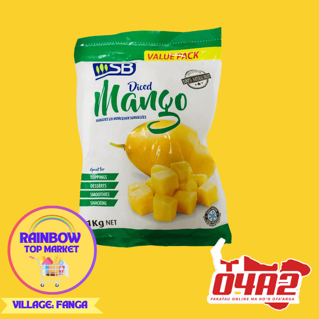 Diced Mango 1Kg - "PICK UP FROM RAINBOW TOP MARKET IN FANGA"