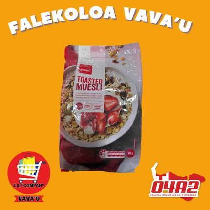 Toasted Muesli 650g - "PICK UP FROM Z&F HANGA KI POUONO, NEIAFU VAVA'U"