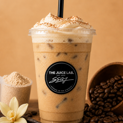 Protein Iced Coffee, Milk Base Protein Cold Form (Vanilla Iced Coffee) - "PICK UP AT THE JUICE LAB, HALA TU'I IN KOLOFOOU"