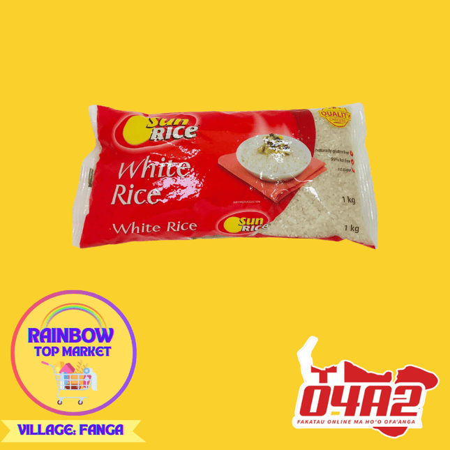 Sun Rise White Rice 1Kg - "PICK UP FROM RAINBOW TOP MARKET IN FANGA"