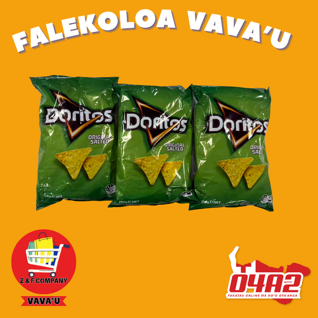Doritos 170g (for 3) - "PICK UP FROM Z&F HANGA KI POUONO, NEIAFU VAVA'U"