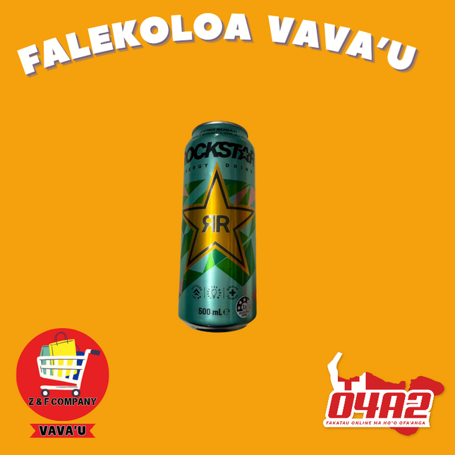 Rockstar Drink 500ml - "PICK UP FROM Z&F HANGA KI POUONO, NEIAFU VAVA'U"