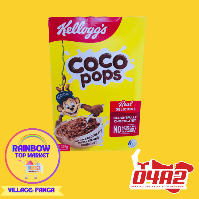 Coco Pops Cereal - "PICK UP FROM RAINBOW TOP MARKET IN FANGA"